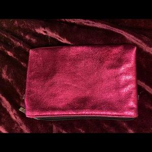 Red makeup bag